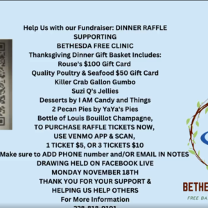 Don’t forget about our Thanksgiving Raffle Basket!!